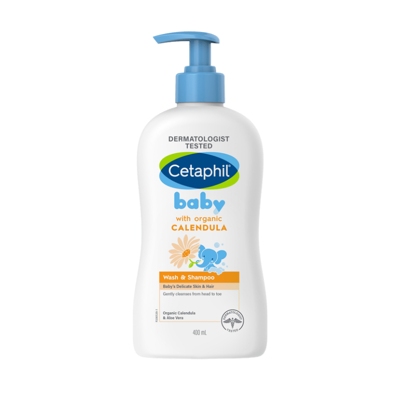 Cetaphil Baby Calendula Wash+Shampoo 400mL