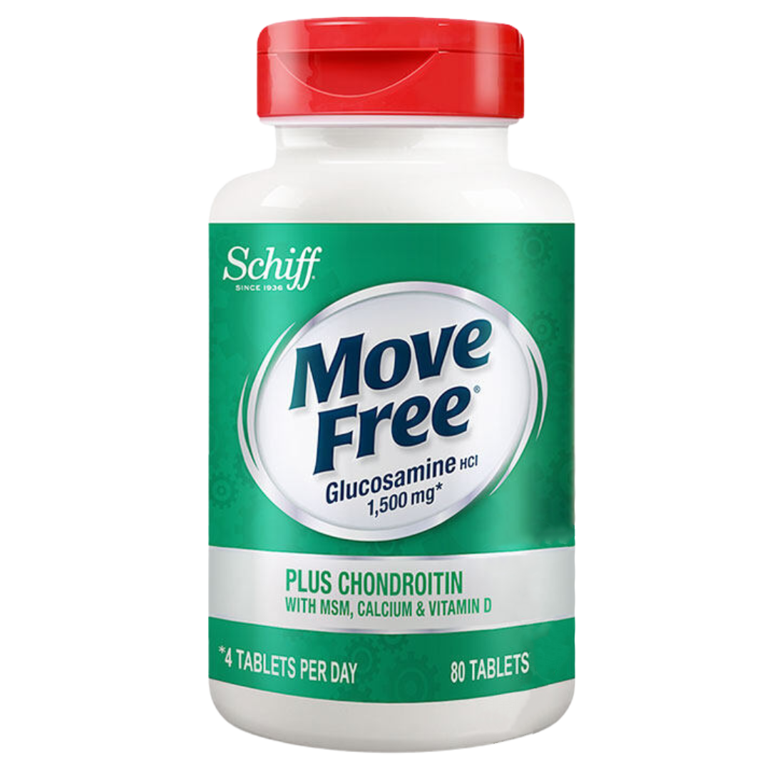 Schiff Move Free Glucosamine + Chondroitin with MSM, Calcium & Vitamin D 80/240 Tablets