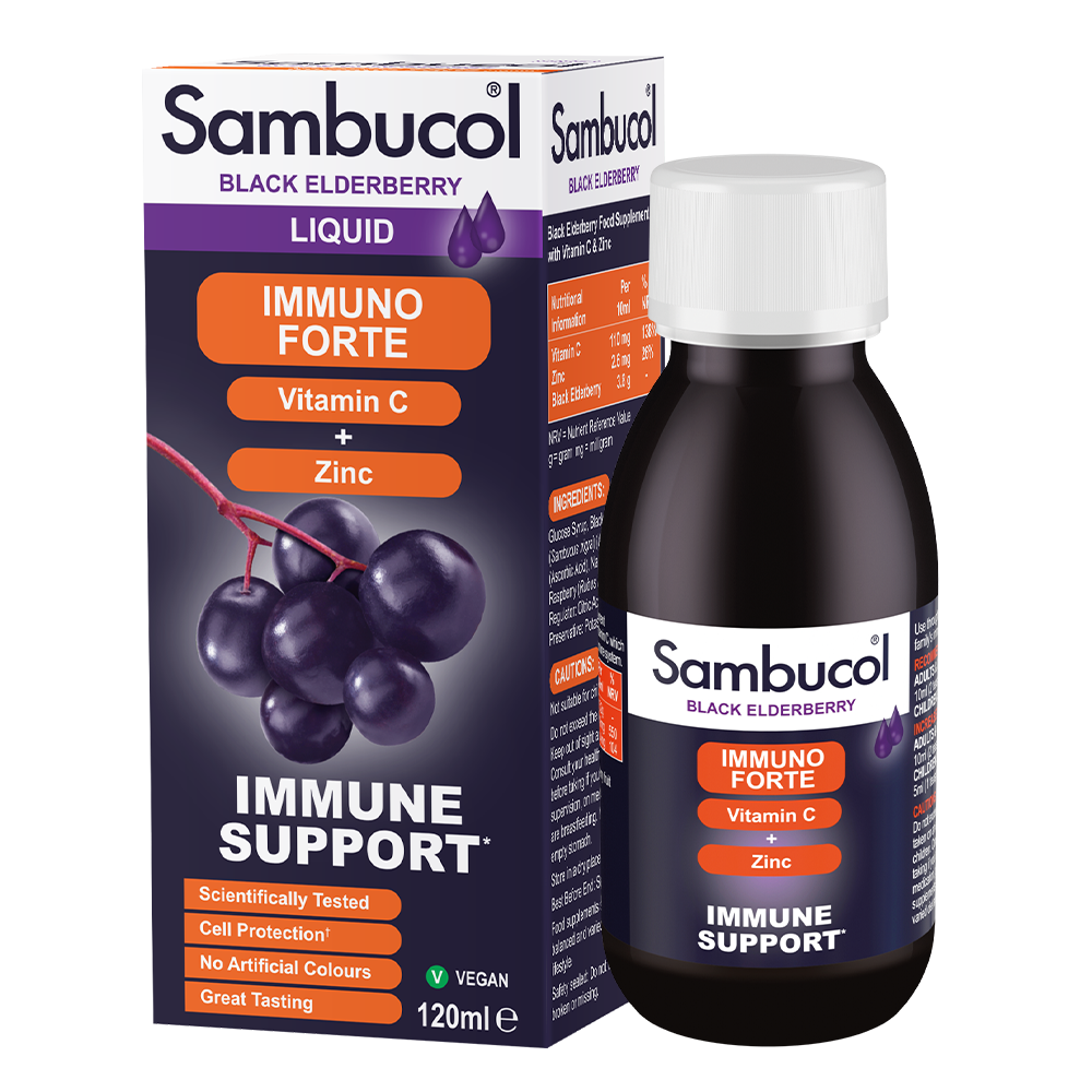 Sambucol Immuno Forte Liquid 120ml (UK VERSION)