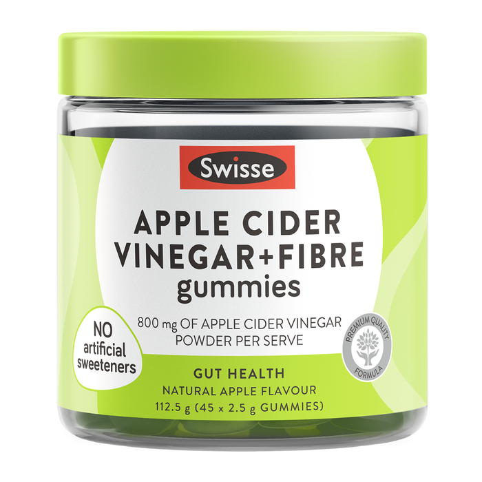 Swisse Apple Cider Vinegar + Fibre Gummies 45 gummies