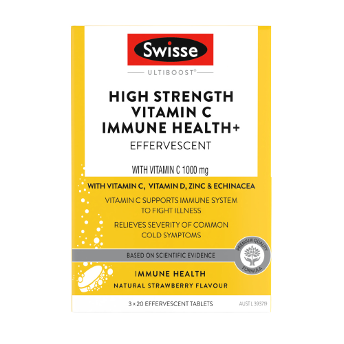 Swisse Ultiboost High Strength Vitamin C Immune Health+ Effervescent