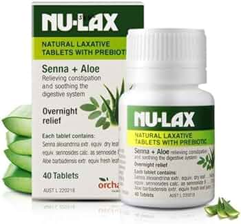 NuLax Senna + Aloe Vera (40 Tablets)
