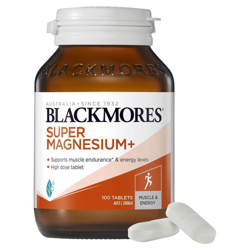 Blackmores Super Magnesium+ Muscle Health vitamin 100 Tablets 