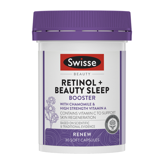 Swisse Beauty Retinol and Beauty Sleep Booster 30 Capsules