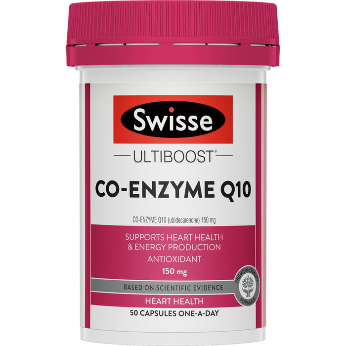 Swisse Co-Enzyme Q10 (CoQ10)150mg 50/ 180 Capsules