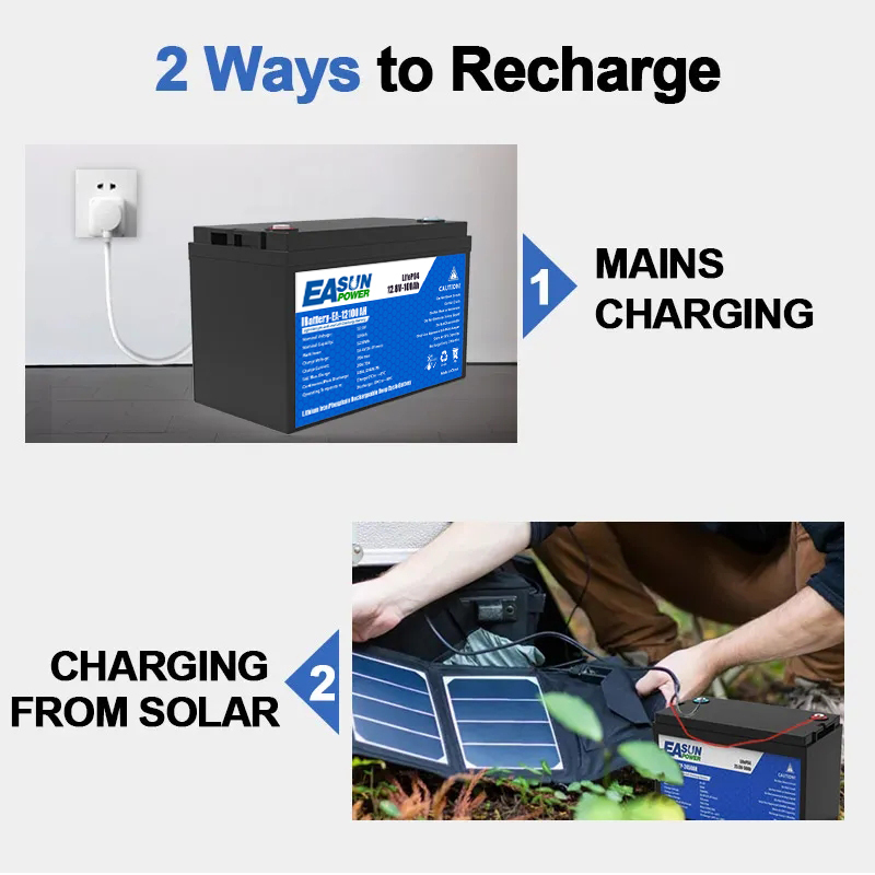 Easun 5kwh 10kwh Portable LiFePO4 Battery 48V 100Ah 200Ah 10 Years Warranty