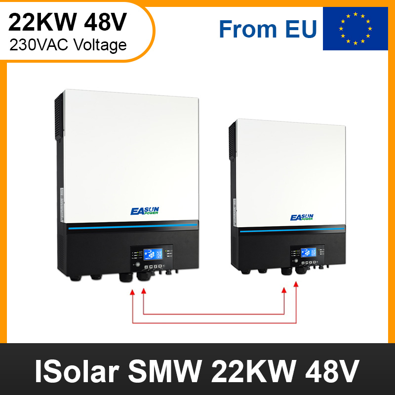 EASUN 22KW Solar inverter 500V PV array 2 x 120A MPPT solar charge controller