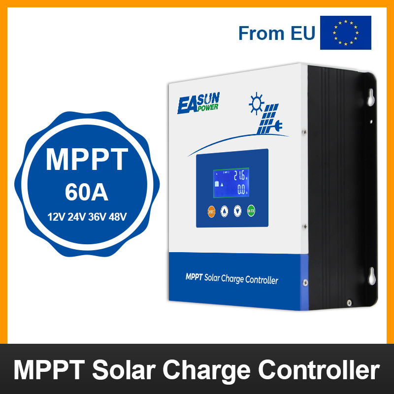 Easun 60A MPPT Solar Charge Controlller 12V 24V 48V Auto Battery