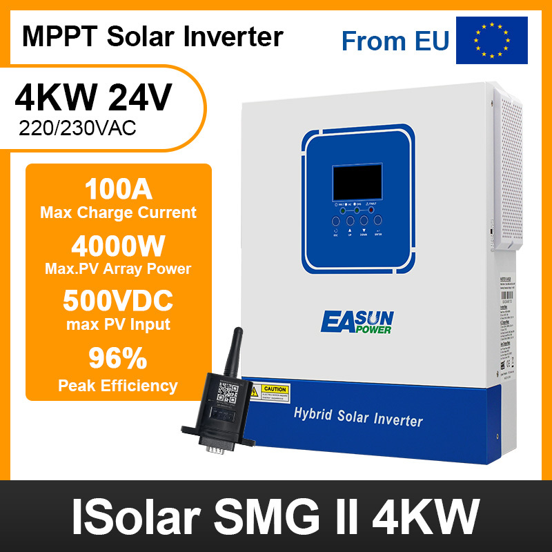 Easun Power 4KW Solar Inverter 100A MPPT Solar Charge Controller  With Wifi