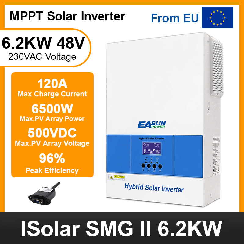 Easun 6.2KW Off Grid Inverter 120A MPPT Charger With WiFi