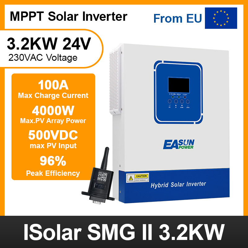 Easun Power 3.2KW Solar Inverter 100A MPPT Solar Charge Controller  With Wifi