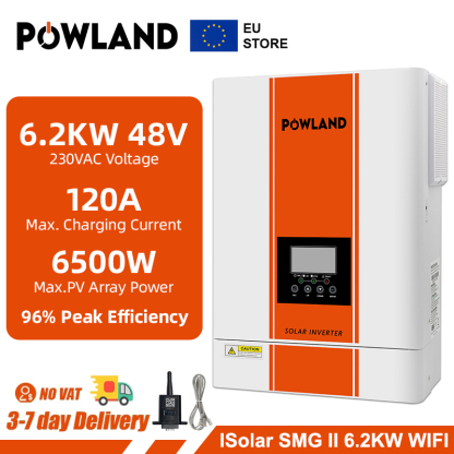Easun 6.2KW Off Grid Inverter 120A MPPT Charger With WiFi NO parallel