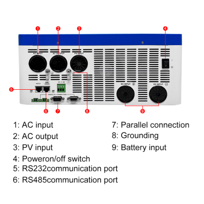 Easunpower 11KW Off Grid Inverter 150A MPPT Charger With WiFi 