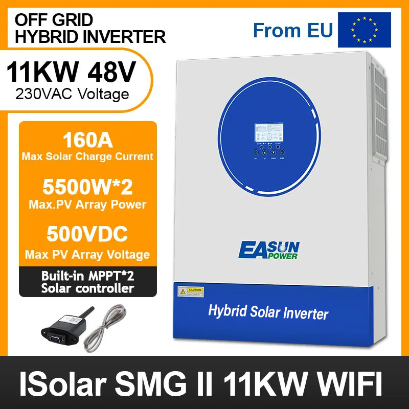 Easunpower 11KW Off Grid Inverter 160A MPPT Charger With WiFi 