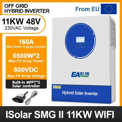 Easunpower 11KW Off Grid Inverter 160A MPPT Charger With WiFi 