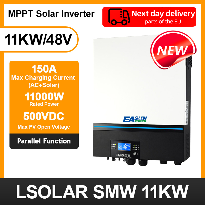 Easun 11KW Off Grid Inverter 150A Double MPPT Input Parallel 3 Phase