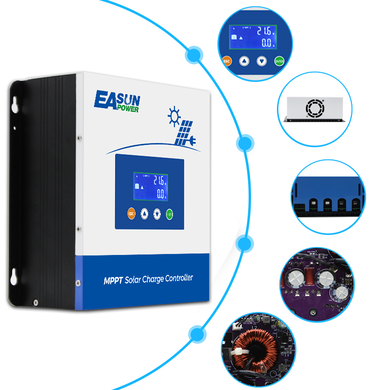 Easun 60A MPPT Solar Charge Controlller 12V 24V 48V Auto Battery