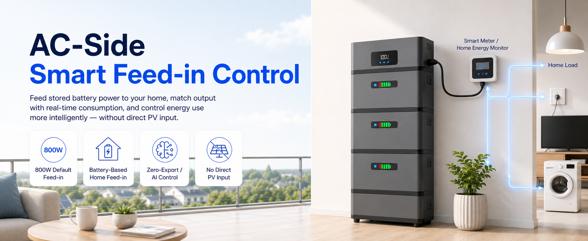 AC-Side Smart Feed-in Control