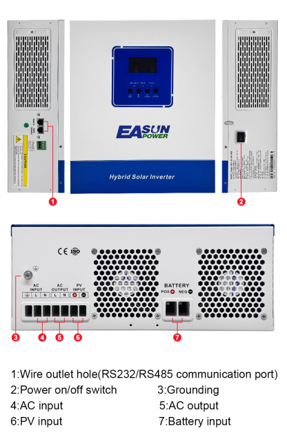 Easun Power 3.6KW Solar Inverter 120A MPPT Solar Charge Controller  With Wifi