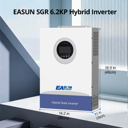 EASUN POWER 6200W 48V Hybrid Inverter 100A MPPT Support Parallel with WIFI