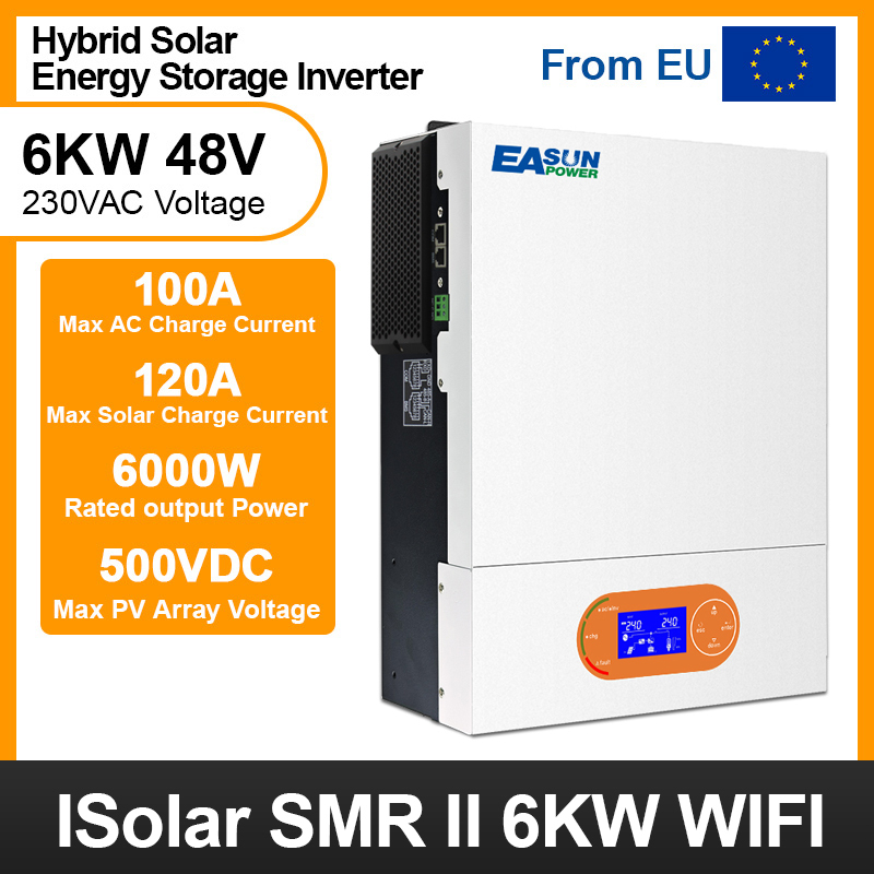 Easun 6KW Off Grid Invrerter 120A MPPT Charger With WiFi NO parallel-Easun Power Factory Store