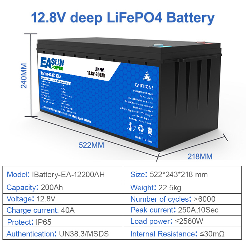 Easun 5kwh 10kwh Portable LiFePO4 Battery 48V 100Ah 200Ah 10 Years Warranty