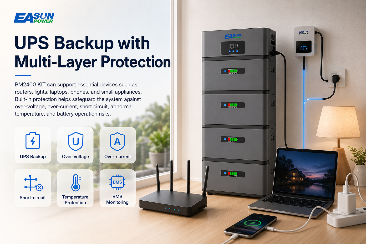 UPS Backup with Multi-Layer Protection