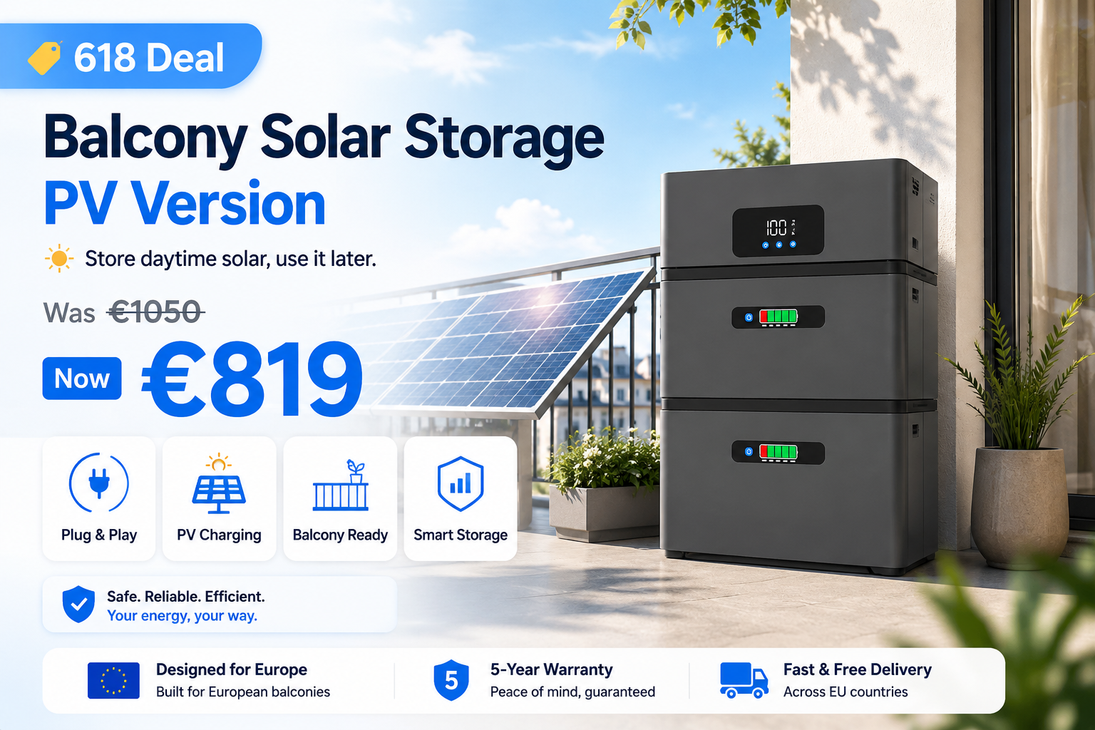 Balcony Solar Storage PV Version 618 Deal