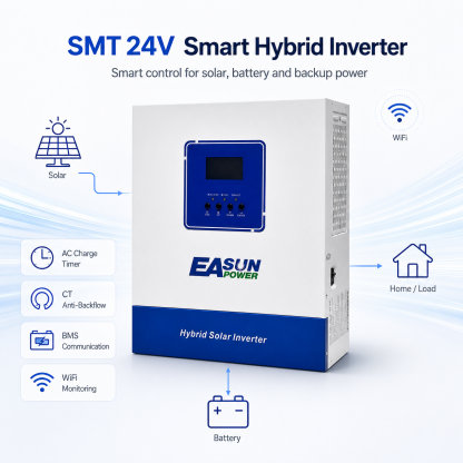 Easun Power 3.6KW Solar Inverter 120A MPPT Solar Charge Controller  With Wifi