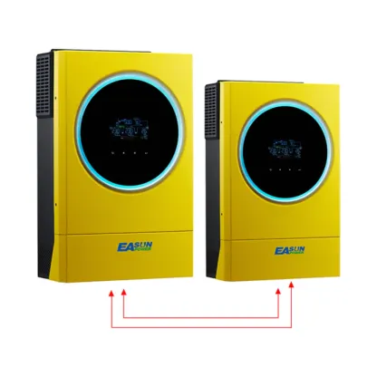 EASUN Hybrid Solar Inverter 11.2KW 230vac MPPT 120A Solar Charger PV Input 6000W 450vdc LED Ring Lights Touchable Button Ship From EU