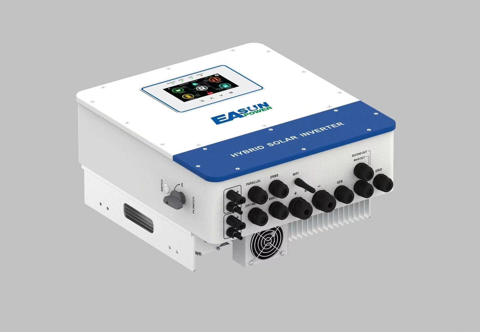 Easun 6kW 48V Hybrid Solar Inverter Dual MPPT Battery-Feedin IP65 WiFi ...