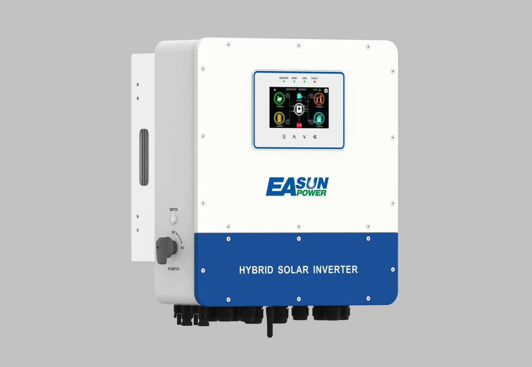 Easun 6kW 48V Hybrid Solar Inverter Dual MPPT Battery-Feedin IP65 WiFi 