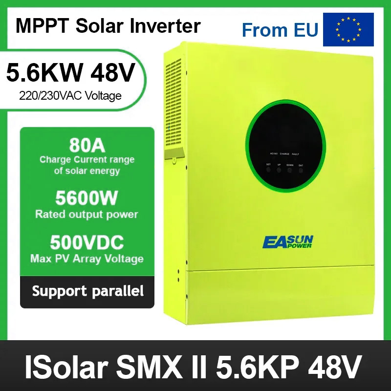 Easun 5.6KW Off Grid Invrerter Max 4HP Motor Support Parallel 3 Phase Output