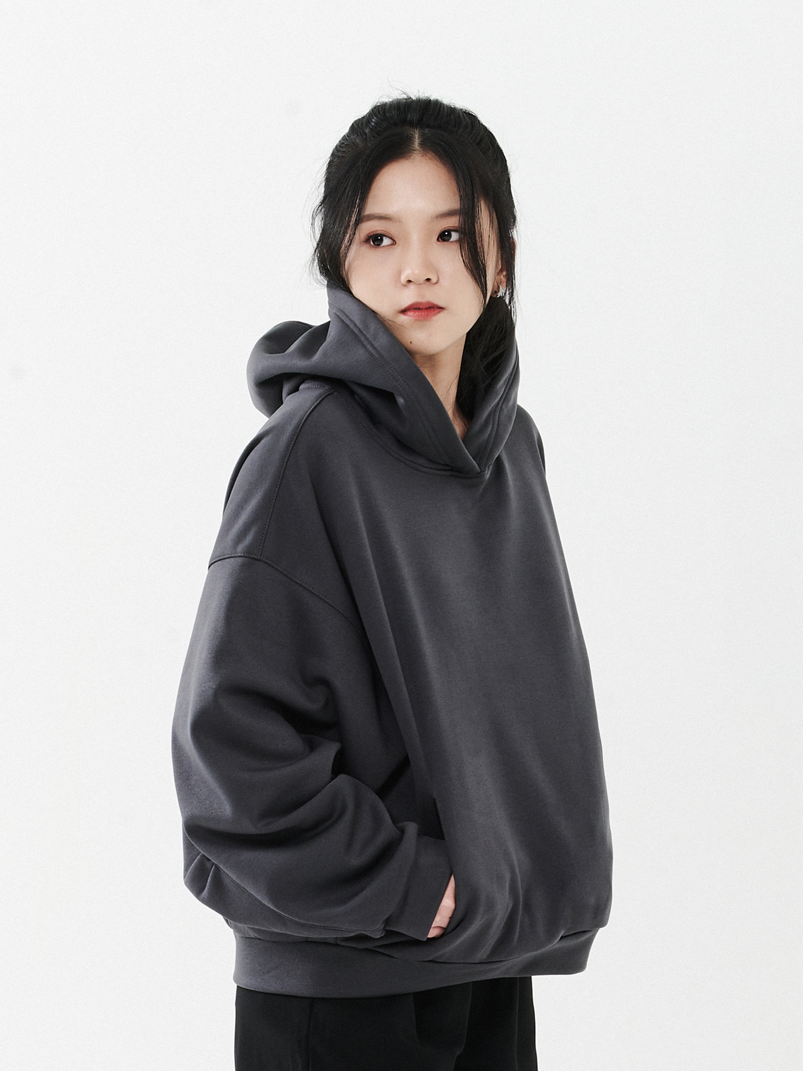 Relaxed Fit Fleece Hoodie