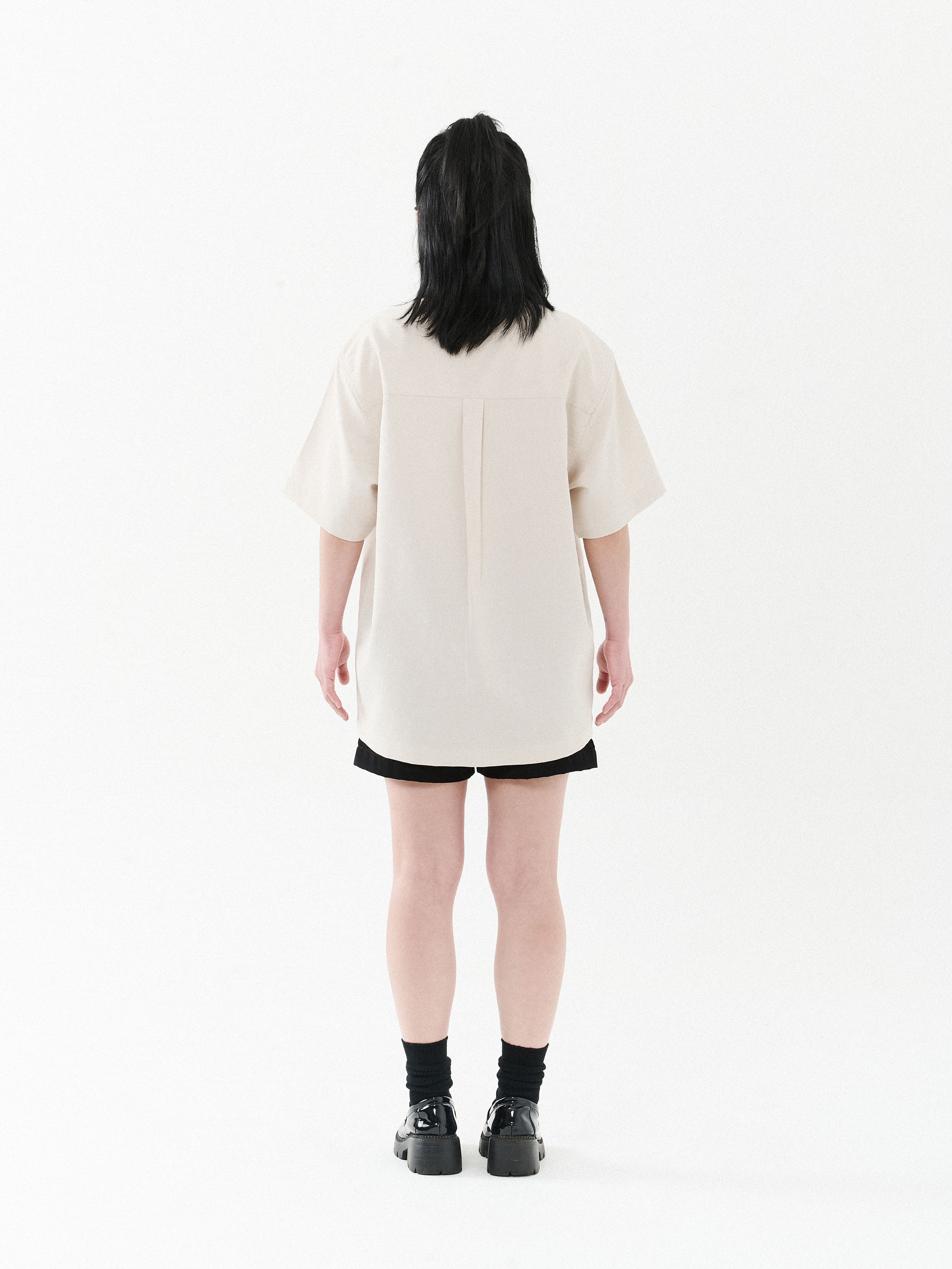 Side Down Pocket Shirt | Beige