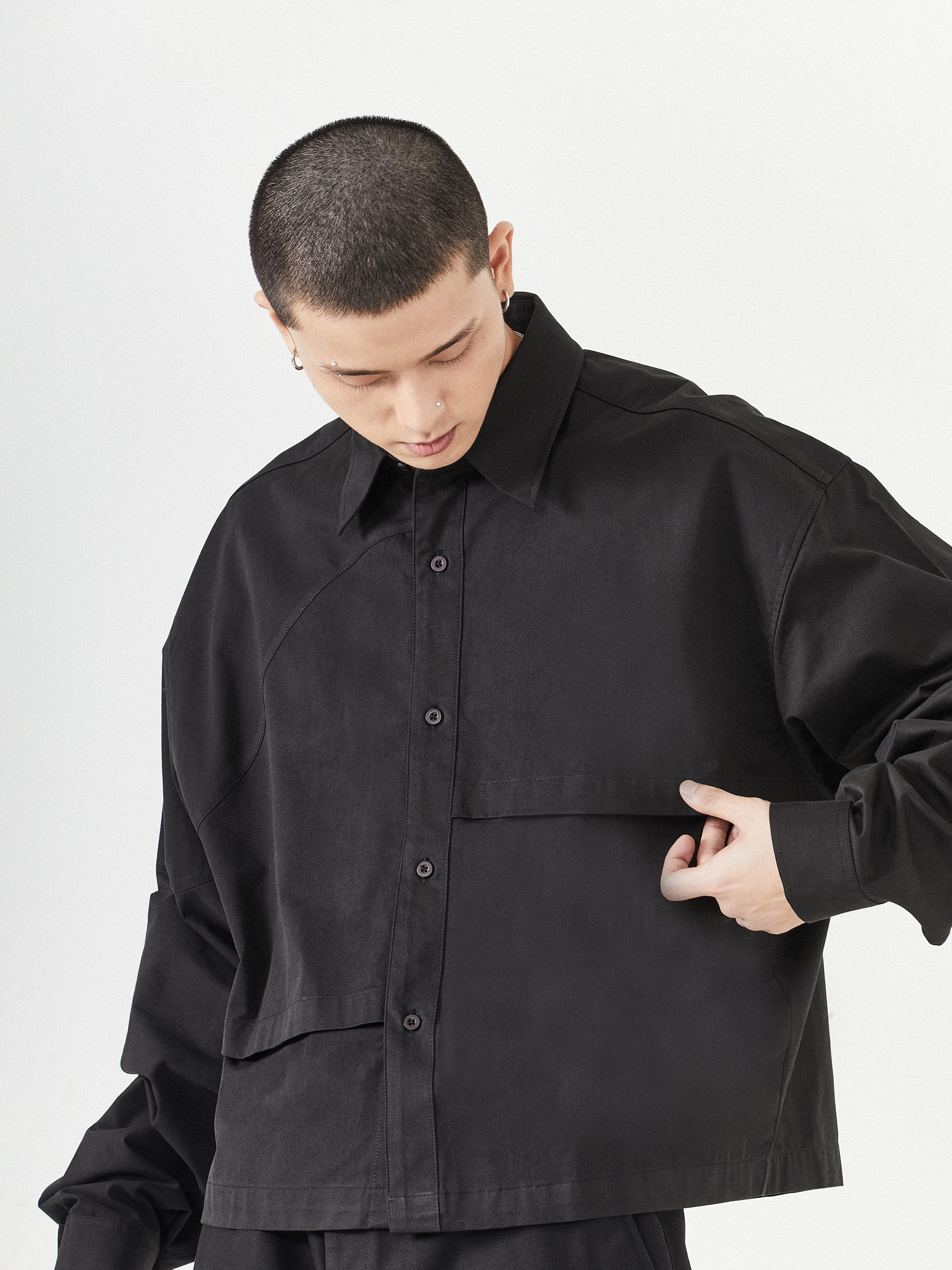 Multi-Layered Overshirt