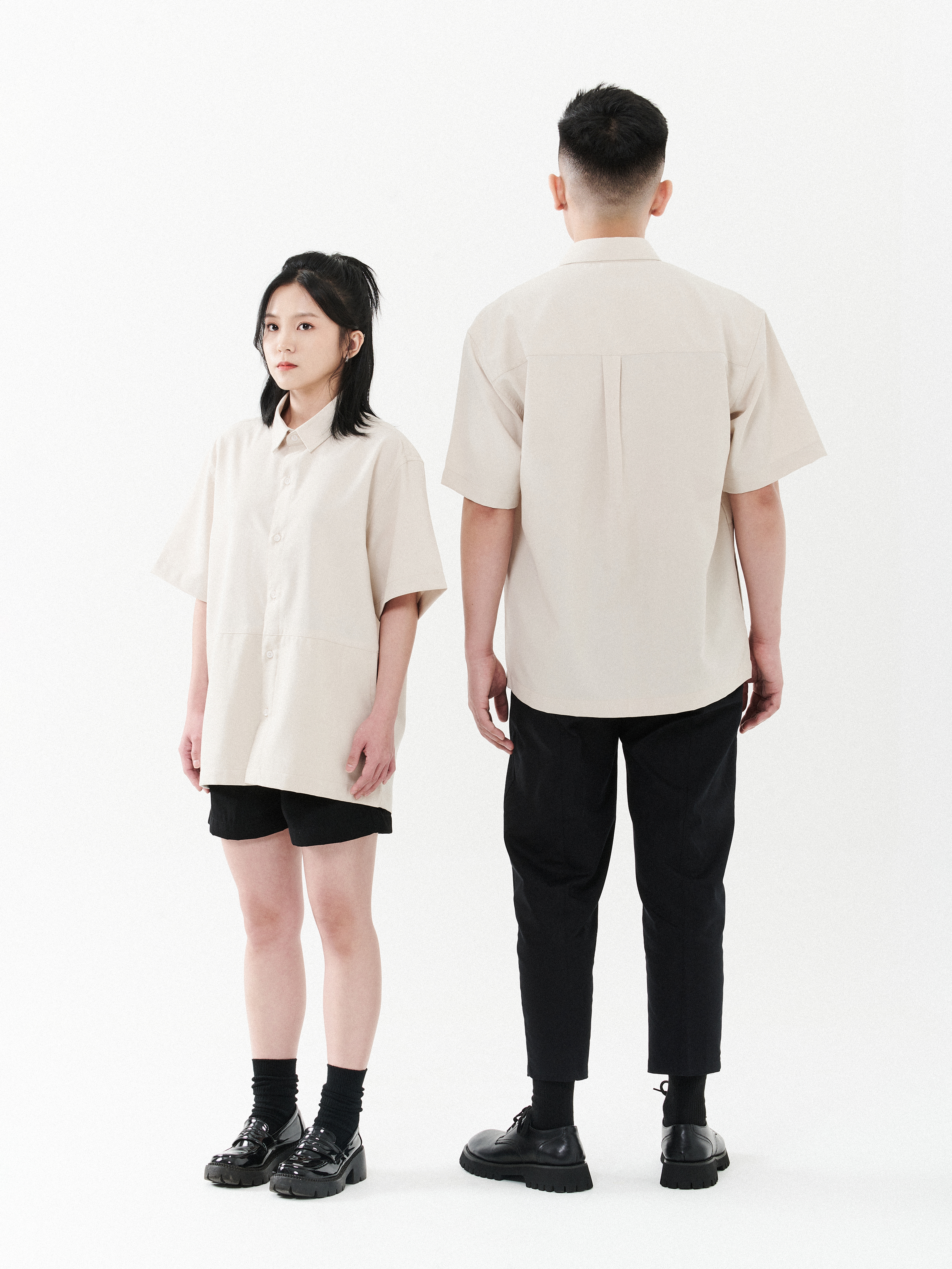 Side Down Pocket Shirt | Beige