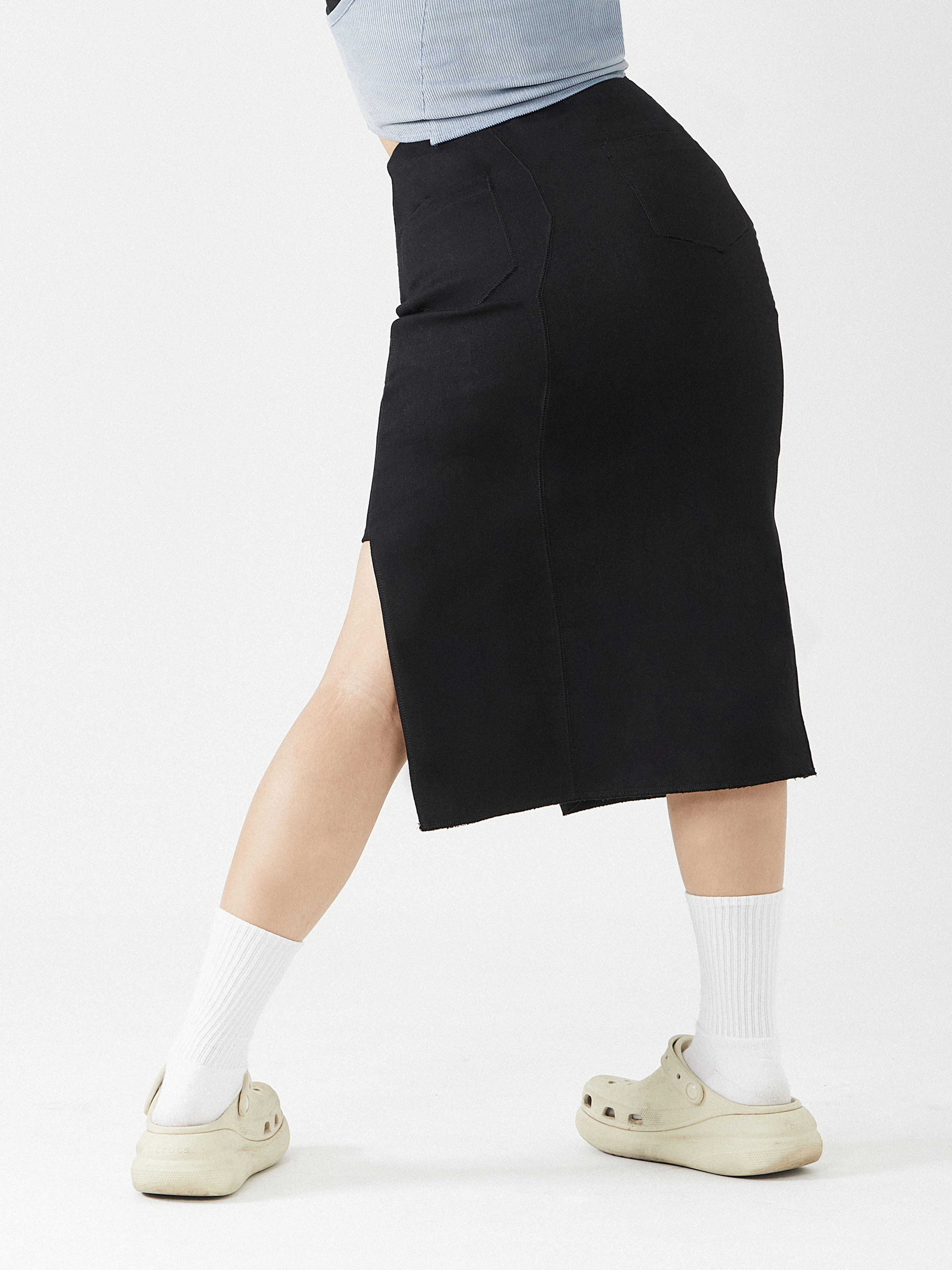 3-Way Asymmetrical Midi Skirt