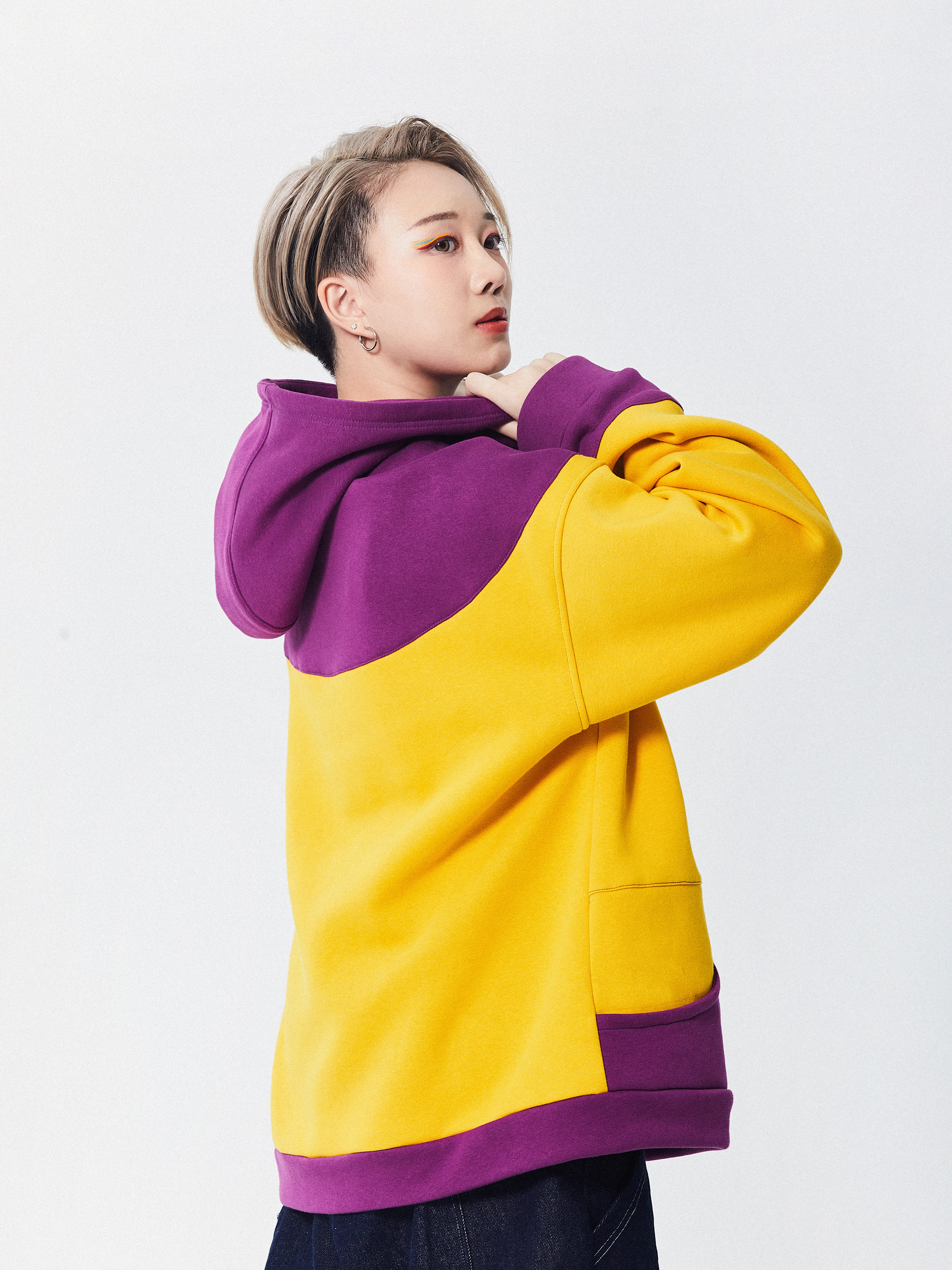 Street Wave Dual Tone Jacket | Purple