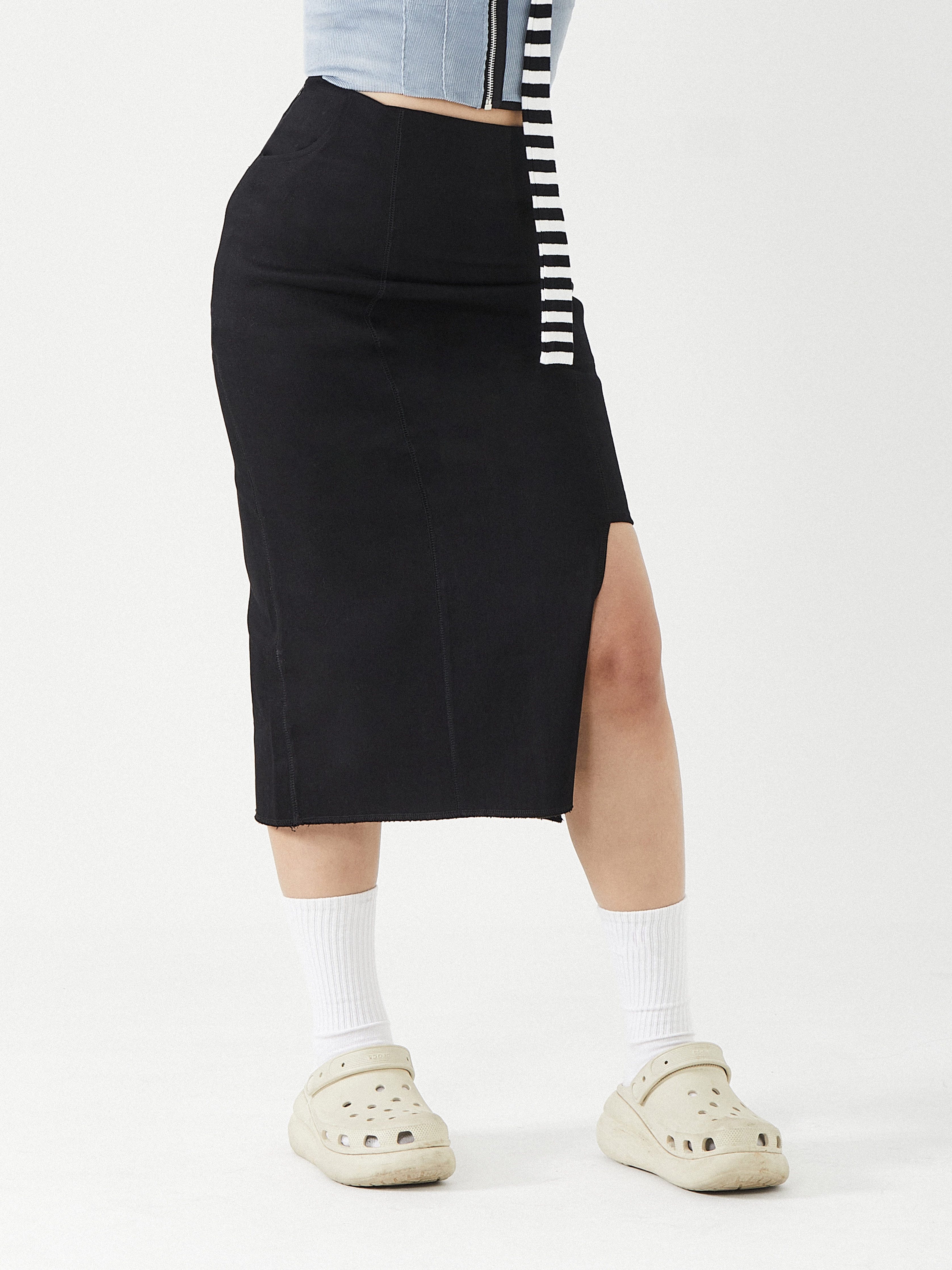 3-Way Asymmetrical Midi Skirt