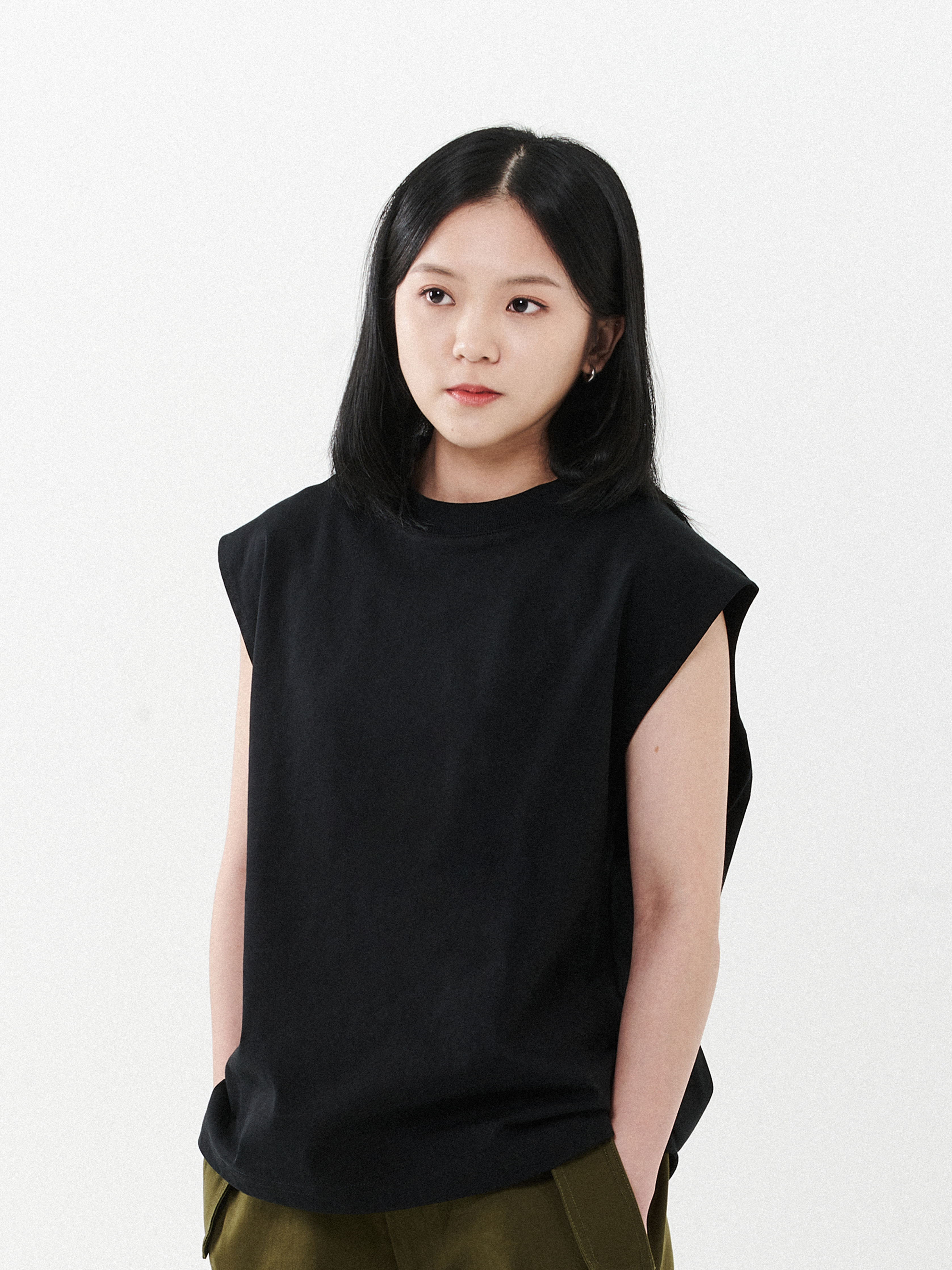 Cotton Sleeveless Vest Top