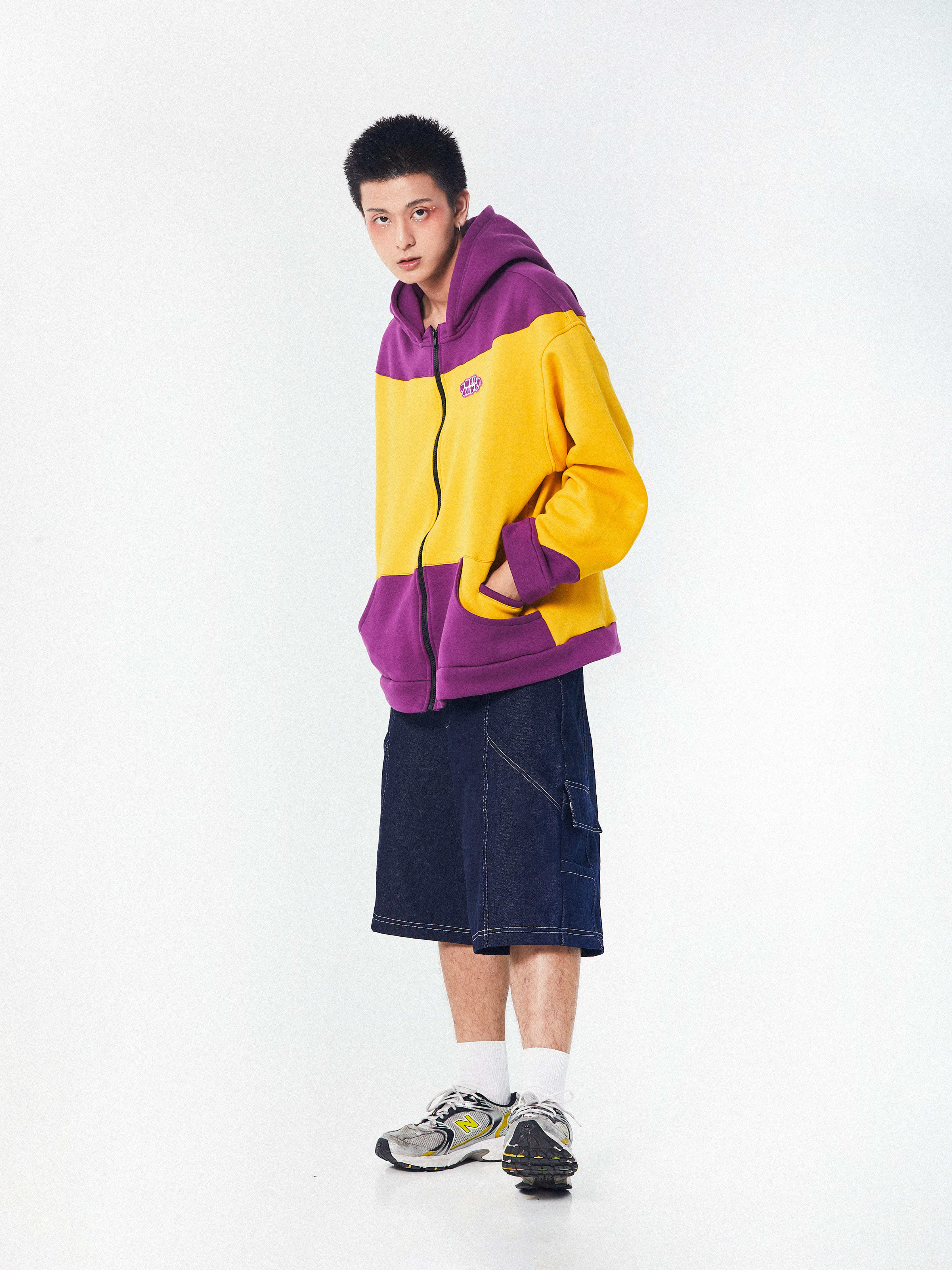 Street Wave Dual Tone Jacket | Purple