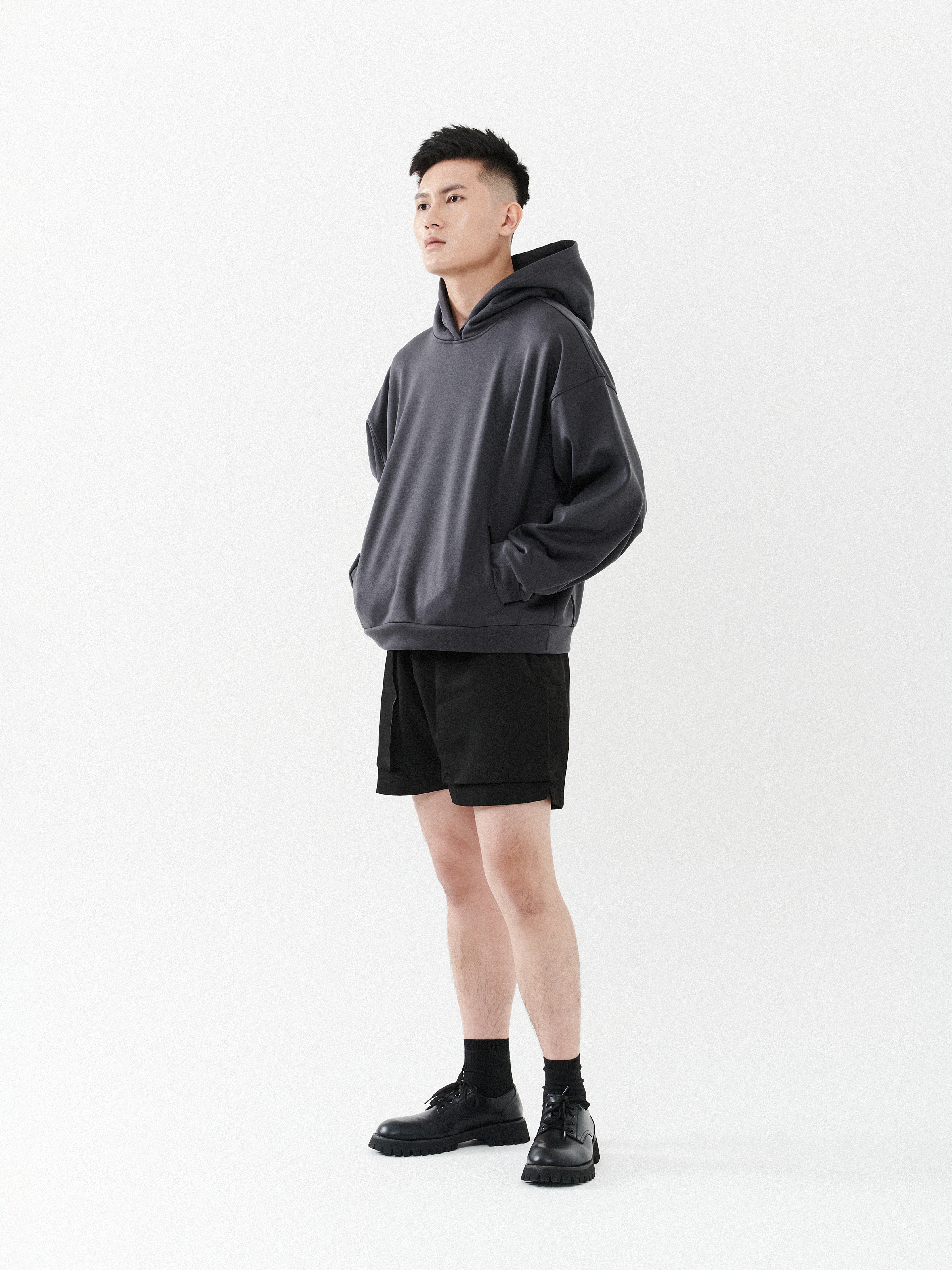 Relaxed Fit Fleece Hoodie