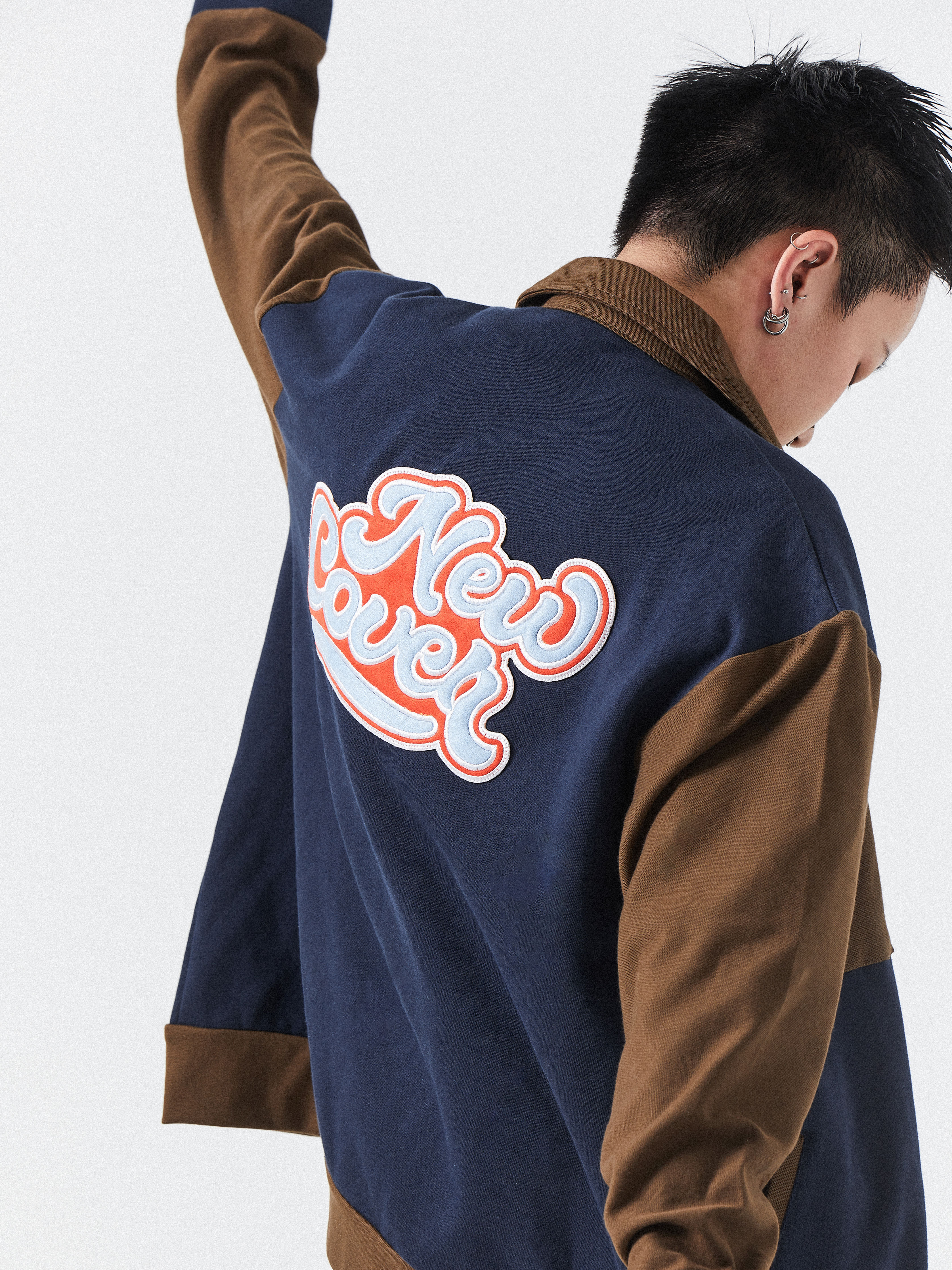 Unisex Dual Color Bomber Jacket