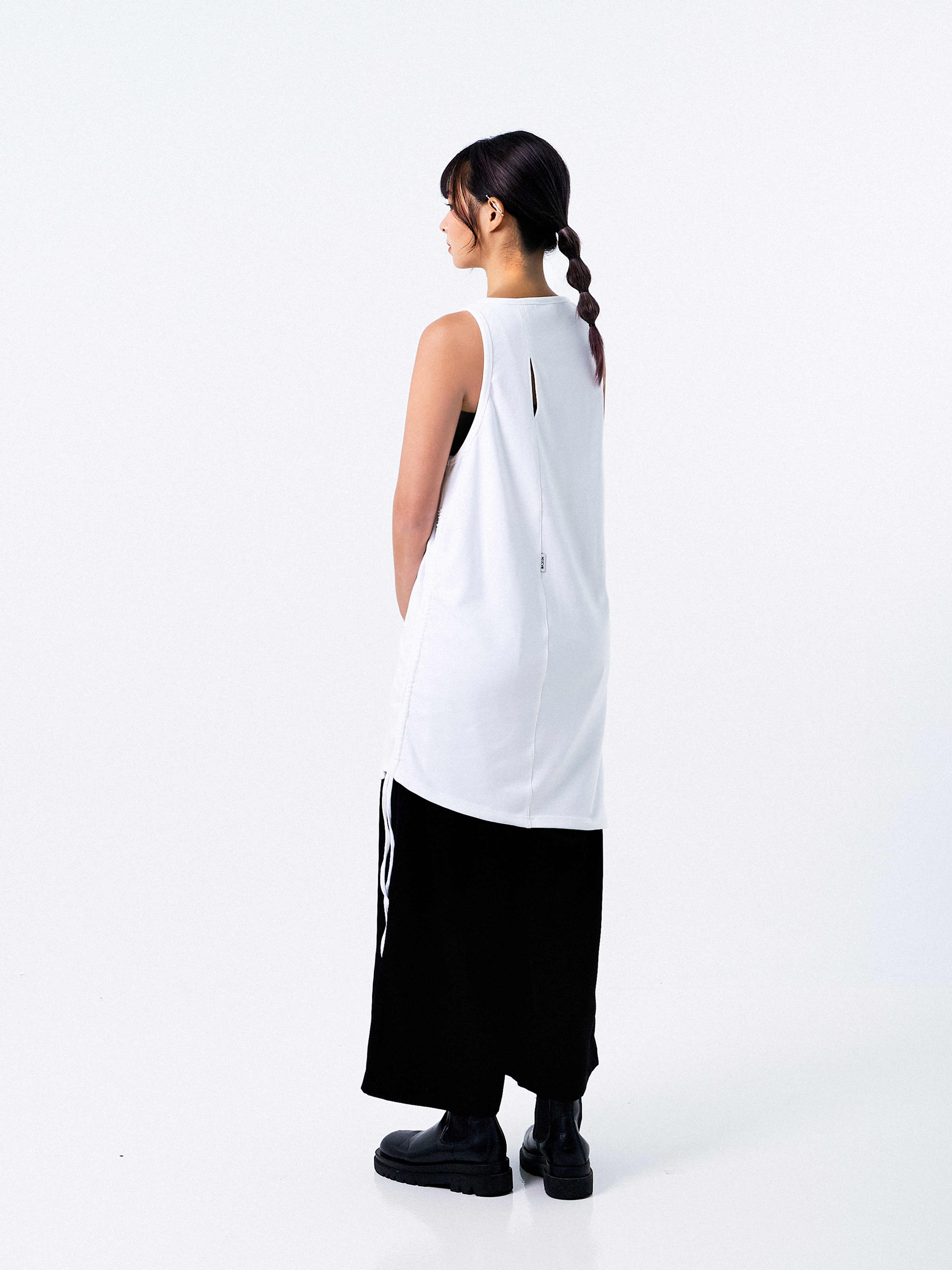Oversized Gathered Tank Top