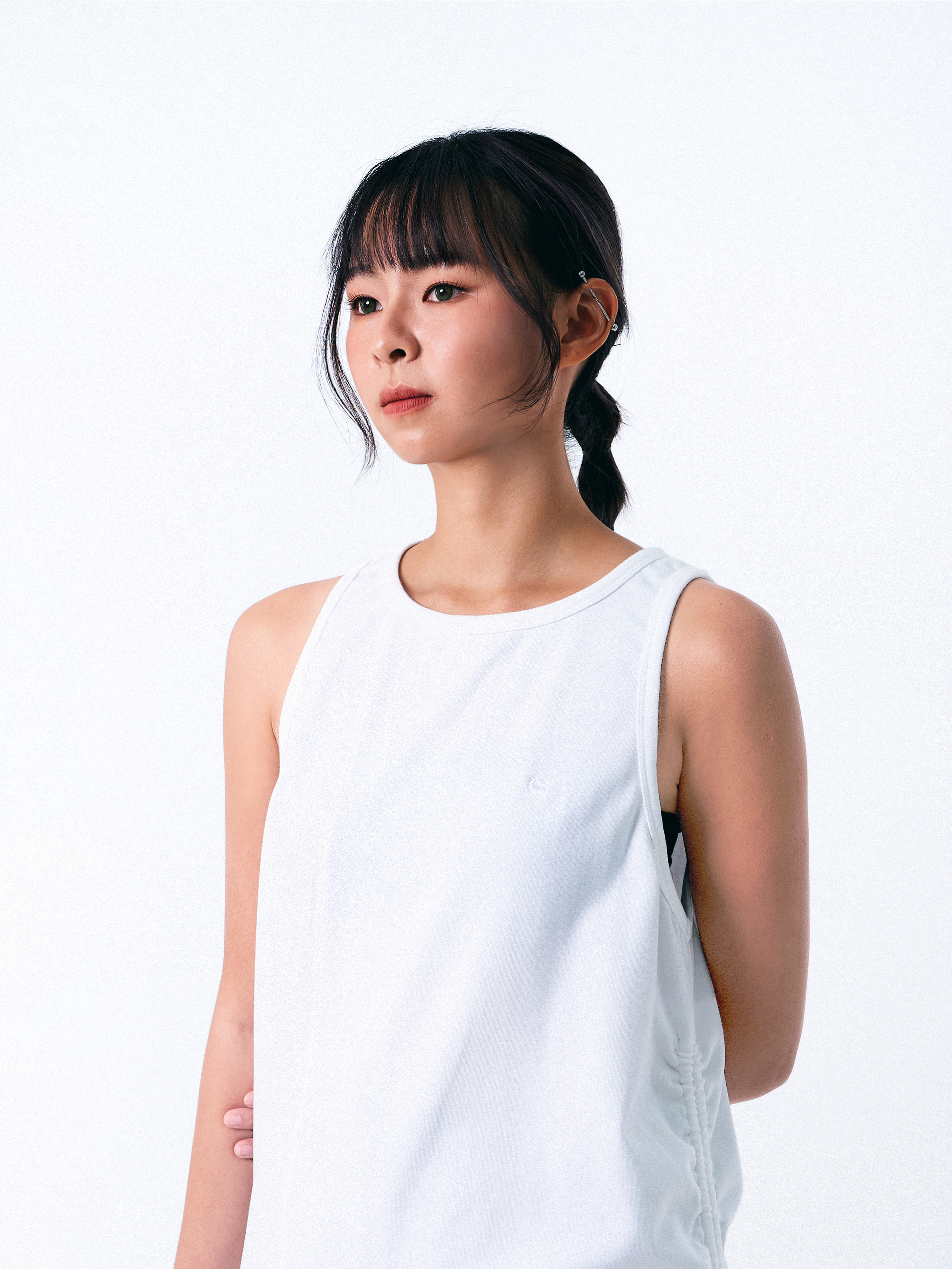 Oversized Gathered Tank Top