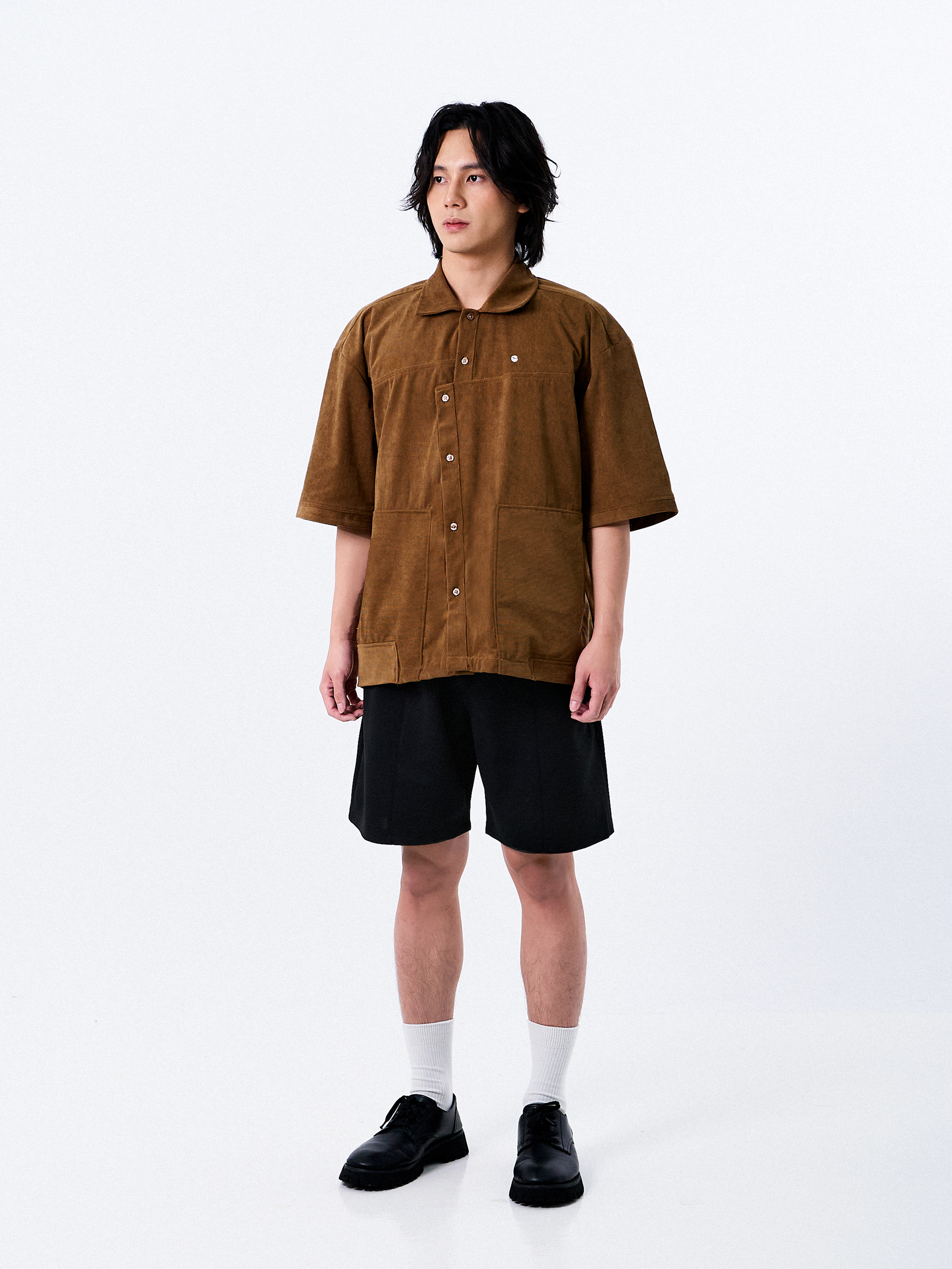 Retro Edgy Corduroy Shirt