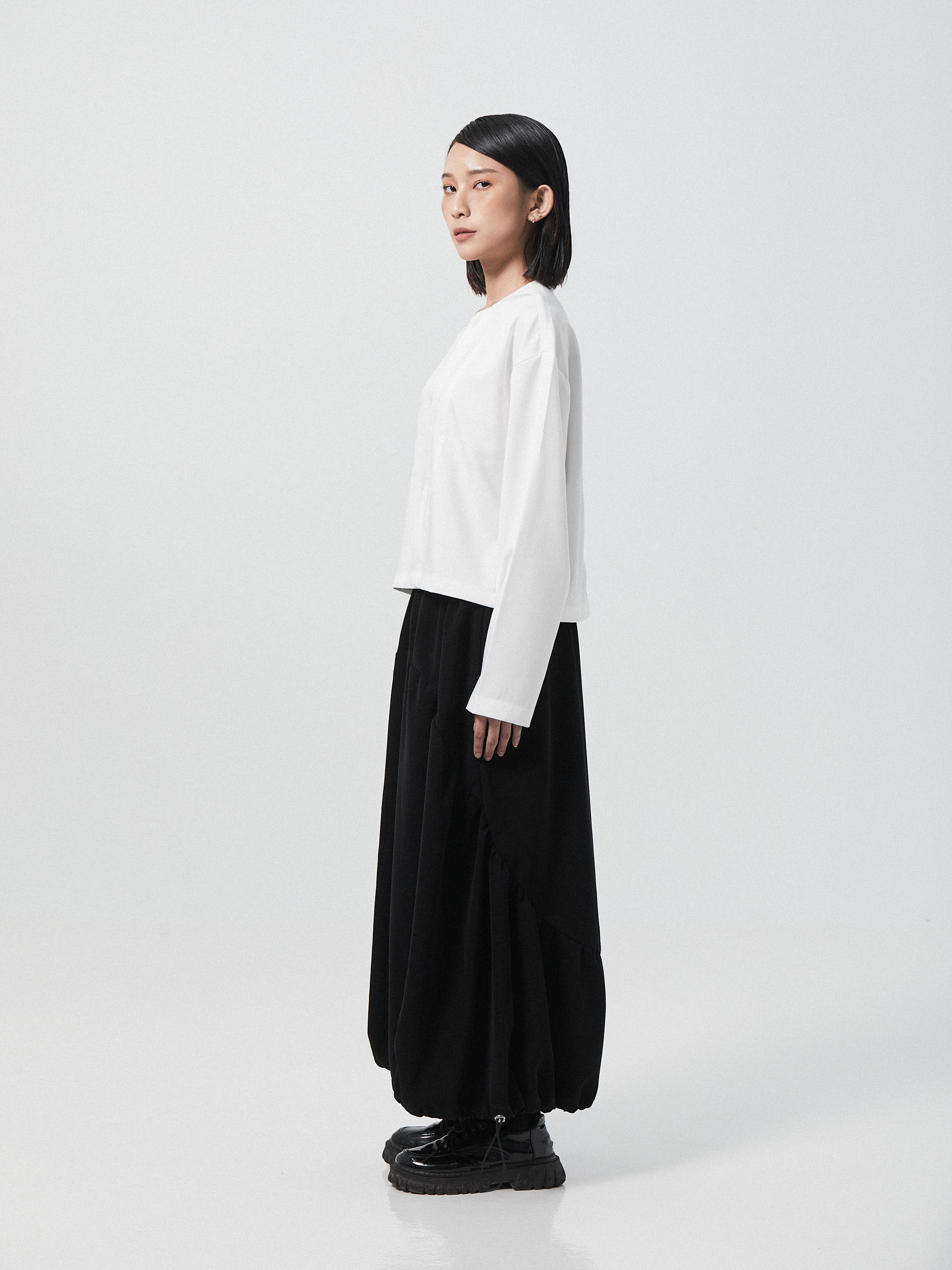 Flowy Balloon Maxi Skirt