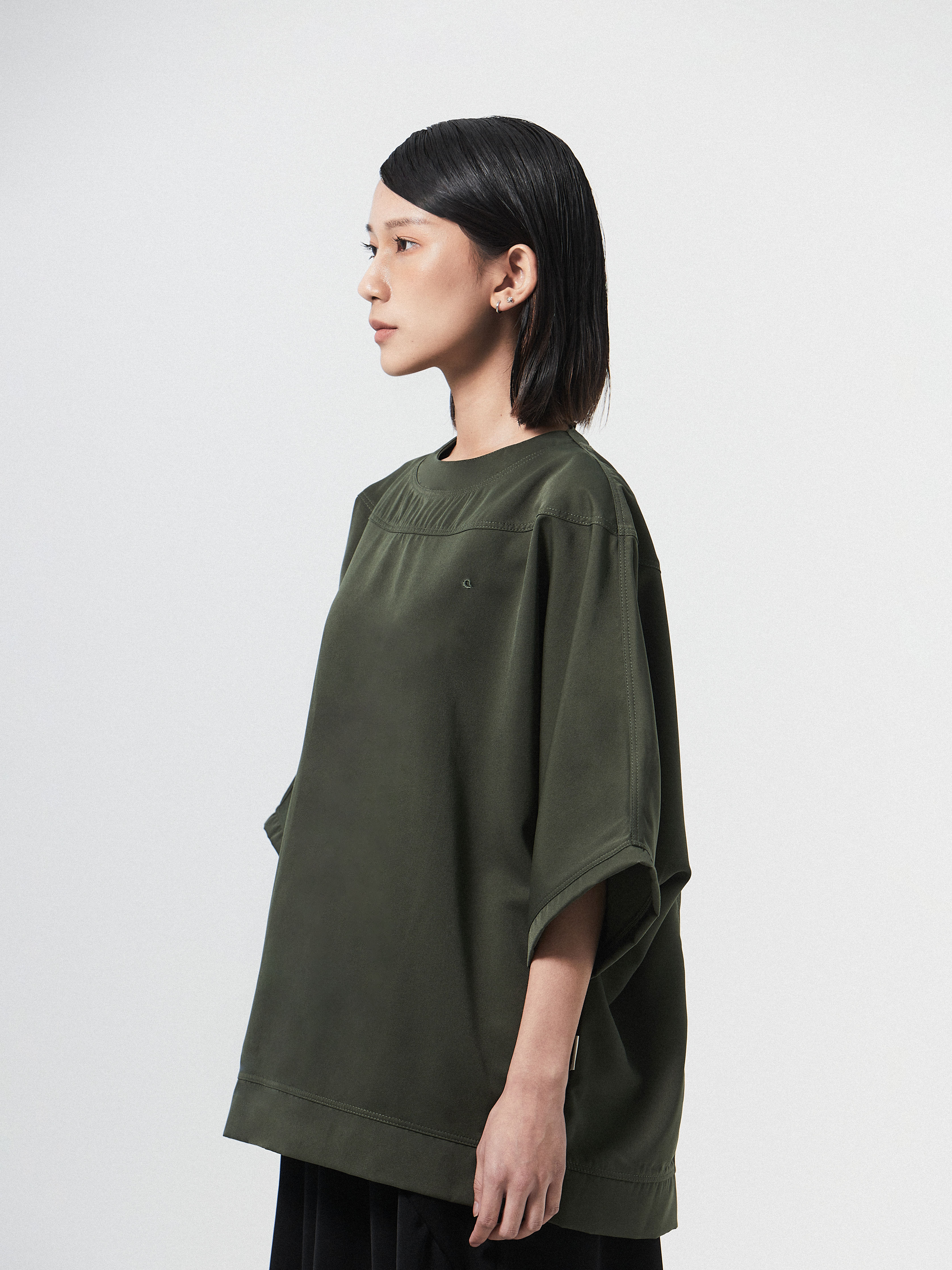 Oversized Winged Bliss Tee | Green