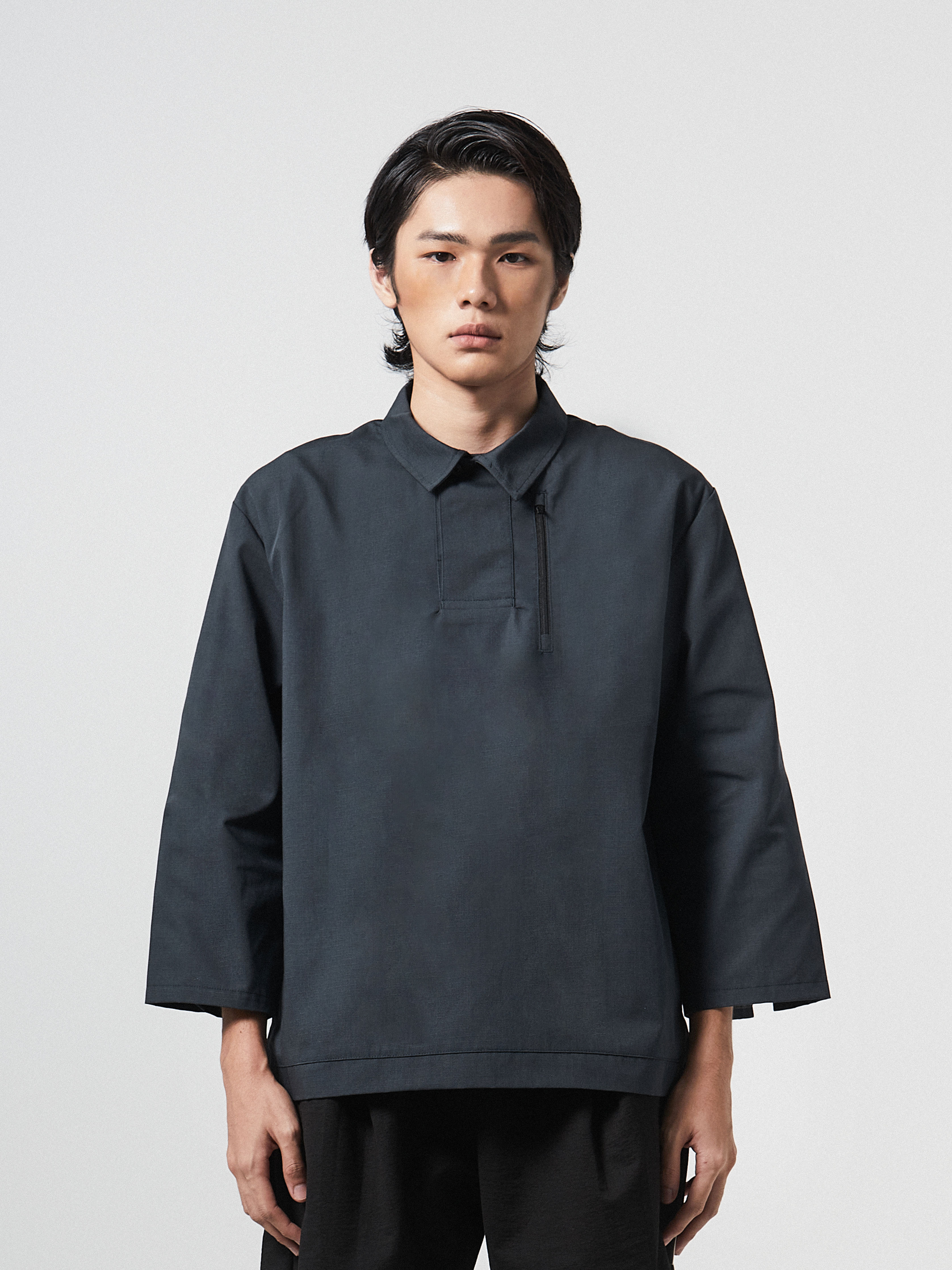 Contemporary Fiber Fusion Polo | Black